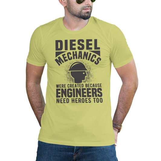 Diesel mechanics mens womens unisex t-shirt - Premium t-shirt from MyDesigns - Just $16.95! Shop now at Lees Krazy Teez