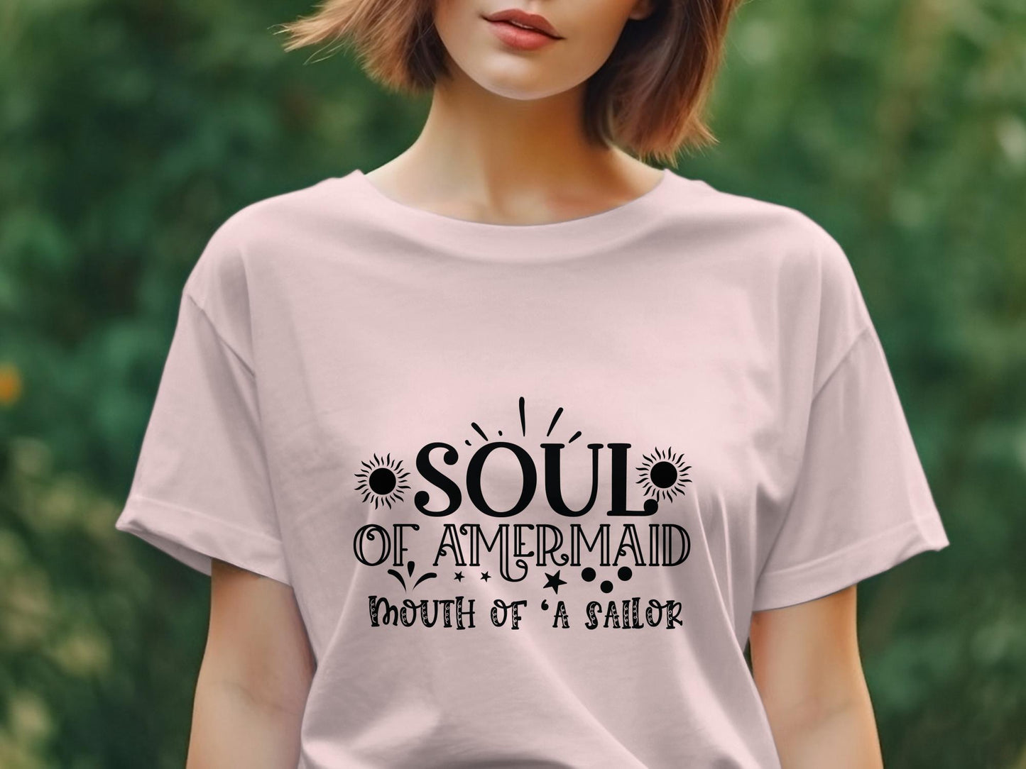 Soul of a Mermaid Mouth of a Sailor awesome Women's t-shirt - Premium t-shirt from MyDesigns - Just $19.95! Shop now at Lees Krazy Teez