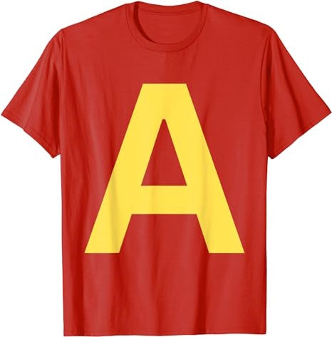 Letter A Chipmunk Christmas Thanksgiving Costume T-Shirt - Premium t-shirt from Lees Krazy Teez - Just $19.95! Shop now at Lees Krazy Teez