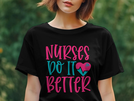 Nurses Do It Better awesome Women's t-shirt - Premium t-shirt from MyDesigns - Just $19.95! Shop now at Lees Krazy Teez