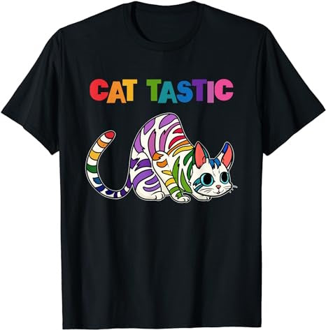 CAT TASTIC Cat T-Shirt - Premium t-shirt from MyDesigns - Just $19.95! Shop now at Lees Krazy Teez