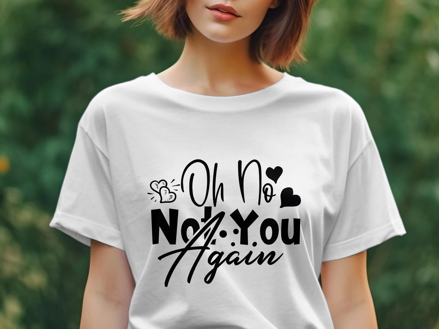 Oh No Not You Again Women's awesome t-shirt - Premium t-shirt from MyDesigns - Just $21.95! Shop now at Lees Krazy Teez