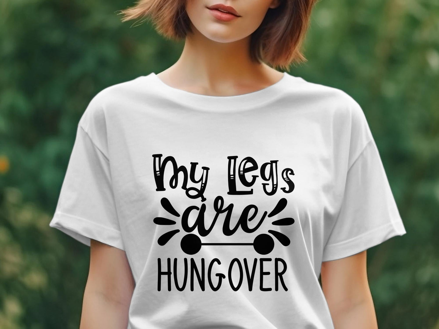 my legs are hungover awesome Women's t-shirt - Premium t-shirt from MyDesigns - Just $19.95! Shop now at Lees Krazy Teez