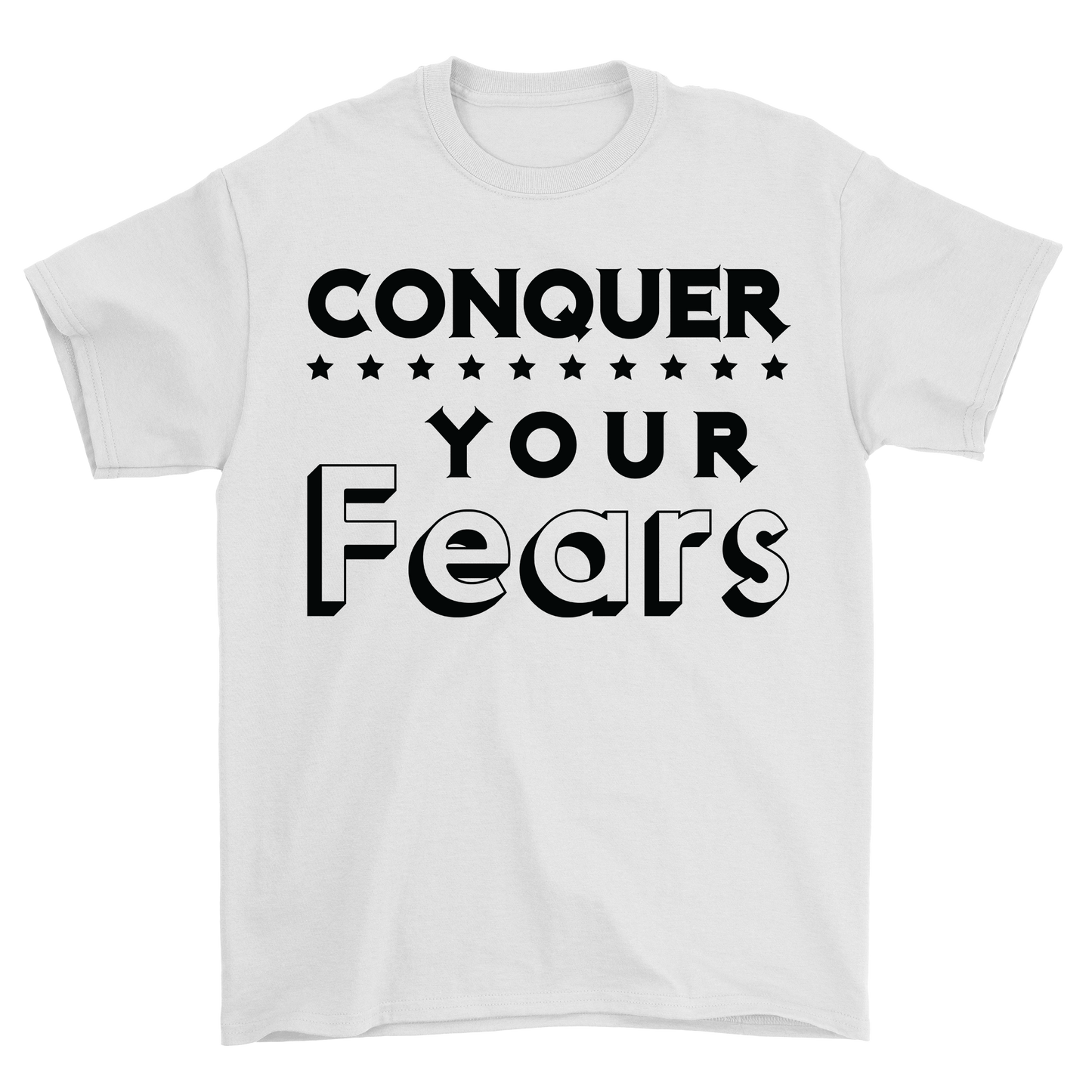 Conquer Your Fears t-shirt - Premium t-shirt from MyDesigns - Just $19.95! Shop now at Lees Krazy Teez