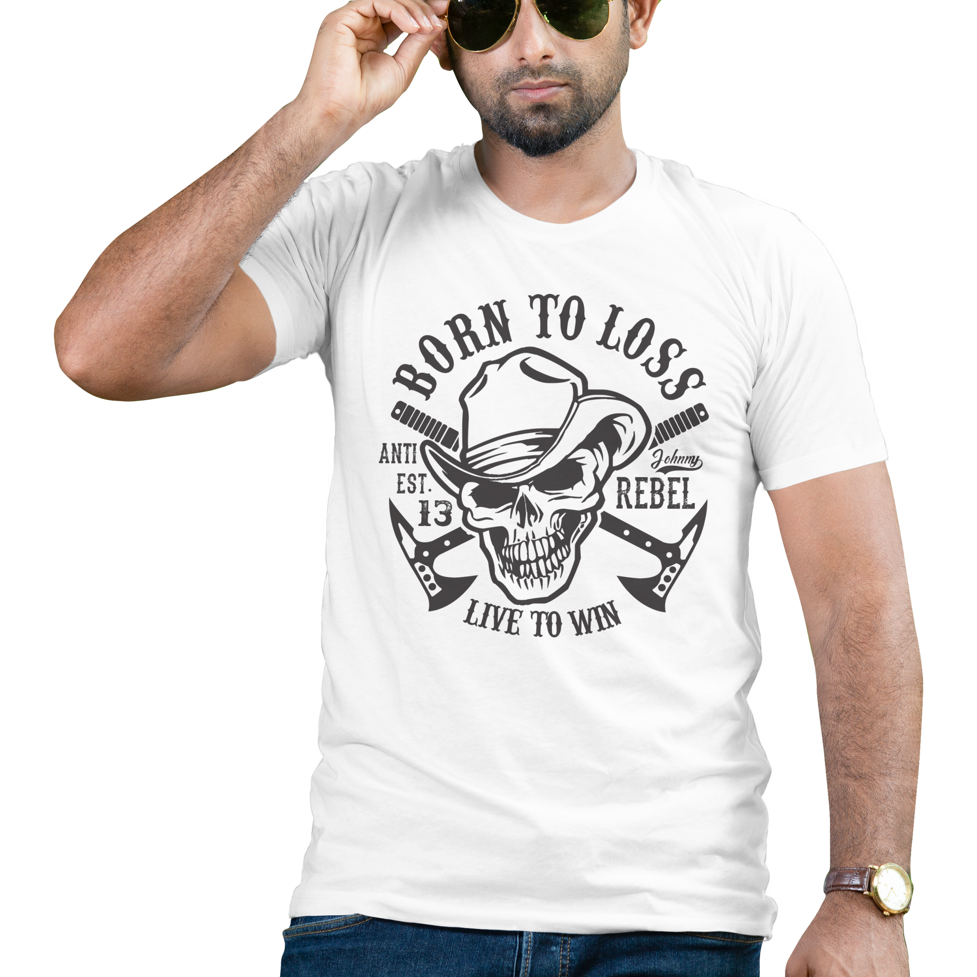 Born to loss live in win t-shirt - Premium t-shirt from MyDesigns - Just $19.95! Shop now at Lees Krazy Teez