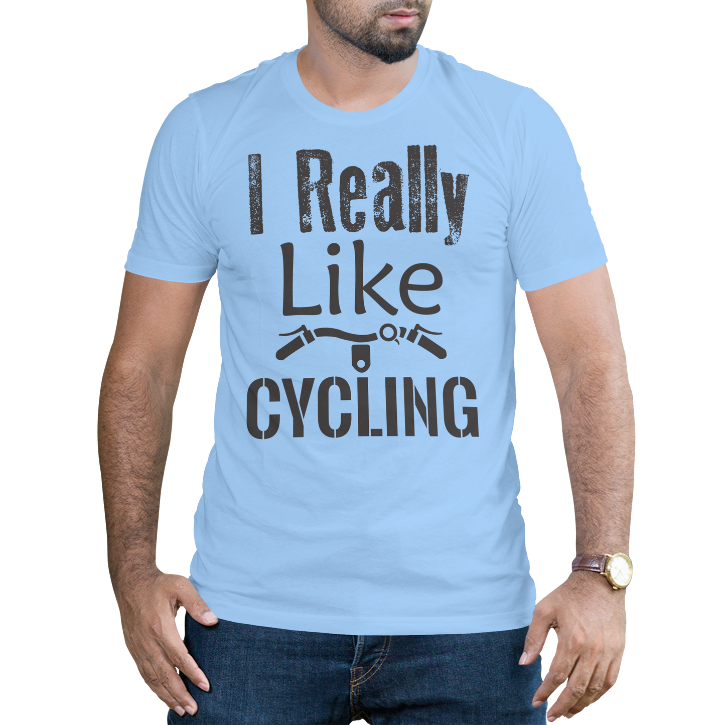 I Really Like Cycling t-shirt - Premium t-shirt from MyDesigns - Just $19.95! Shop now at Lees Krazy Teez