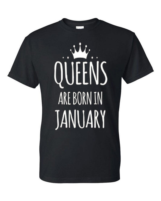 Queens are born in January Women's t-shirt - Premium t-shirt from MyDesigns - Just $19.95! Shop now at Lees Krazy Teez