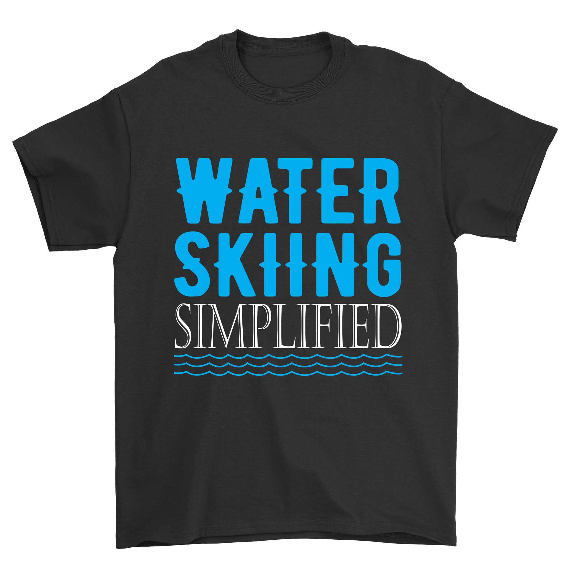 Water Skiing simplified t-shirt - Premium t-shirt from MyDesigns - Just $21.95! Shop now at Lees Krazy Teez