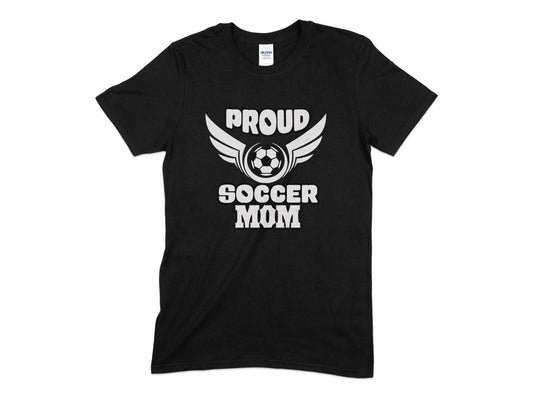 Proud soccer mom womens t-shirt - Premium t-shirt from MyDesigns - Just $19.95! Shop now at Lees Krazy Teez