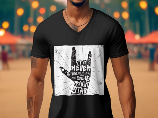 It's never too late to be a rock star Men's tee - Premium t-shirt from MyDesigns - Just $19.95! Shop now at Lees Krazy Teez