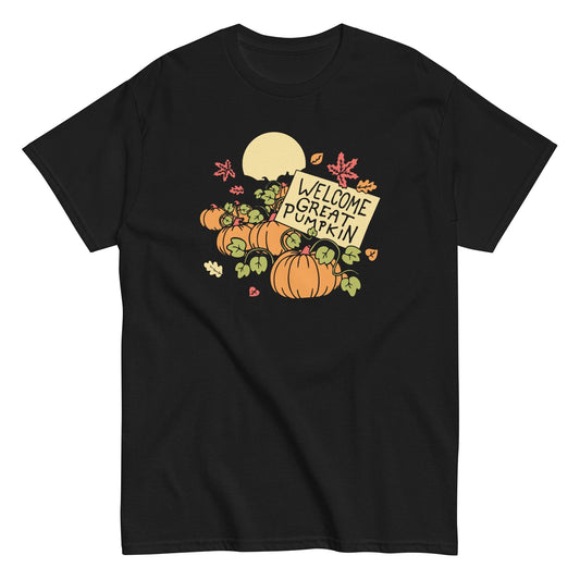 Welcome great pumpkin Halloween Men's t-shirt - Premium t-shirt from MyDesigns - Just $19.95! Shop now at Lees Krazy Teez
