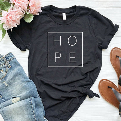 Faith, Hope, Love: Christian Summer Vibes" - Women's Short Sleeve Cotton T-Shirt: - Premium t-shirt from eprolo - Just $19.95! Shop now at Lees Krazy Teez