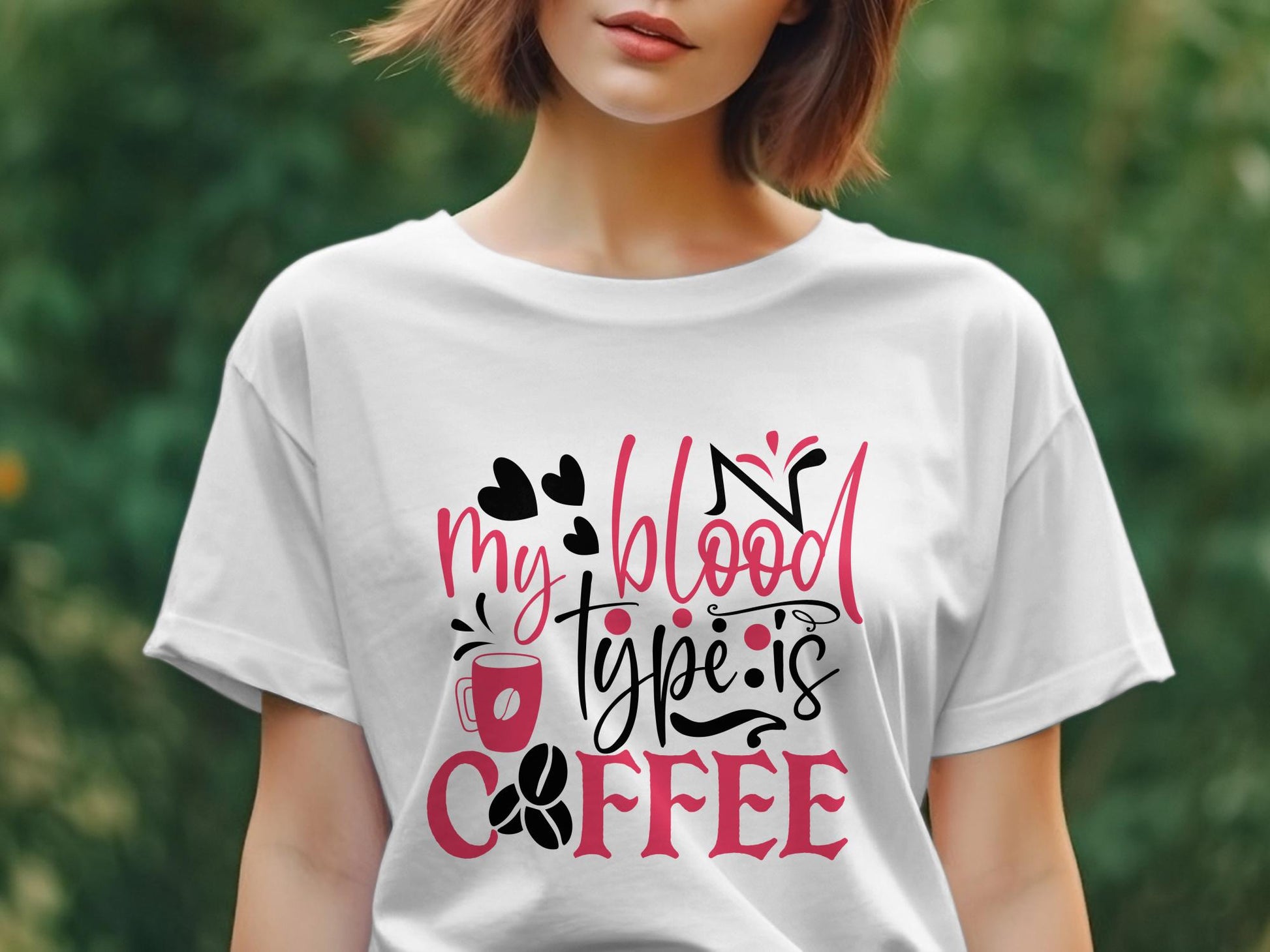 my blood type is coffee Women's awesome tee - Premium t-shirt from MyDesigns - Just $19.95! Shop now at Lees Krazy Teez