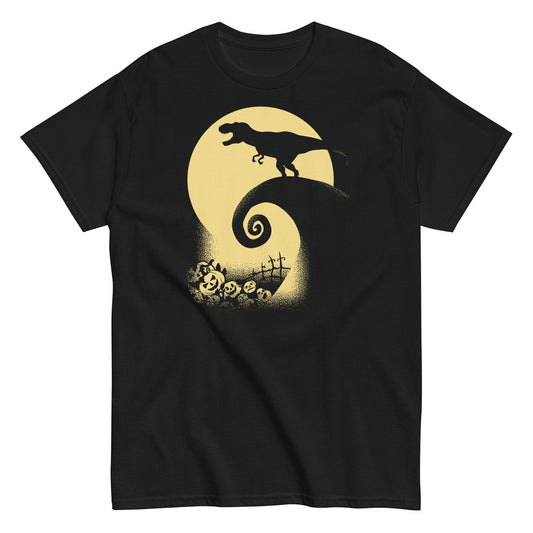 Godzilla the nightmare before Christmas unisex t-shirt - Premium t-shirt from MyDesigns - Just $19.95! Shop now at Lees Krazy Teez