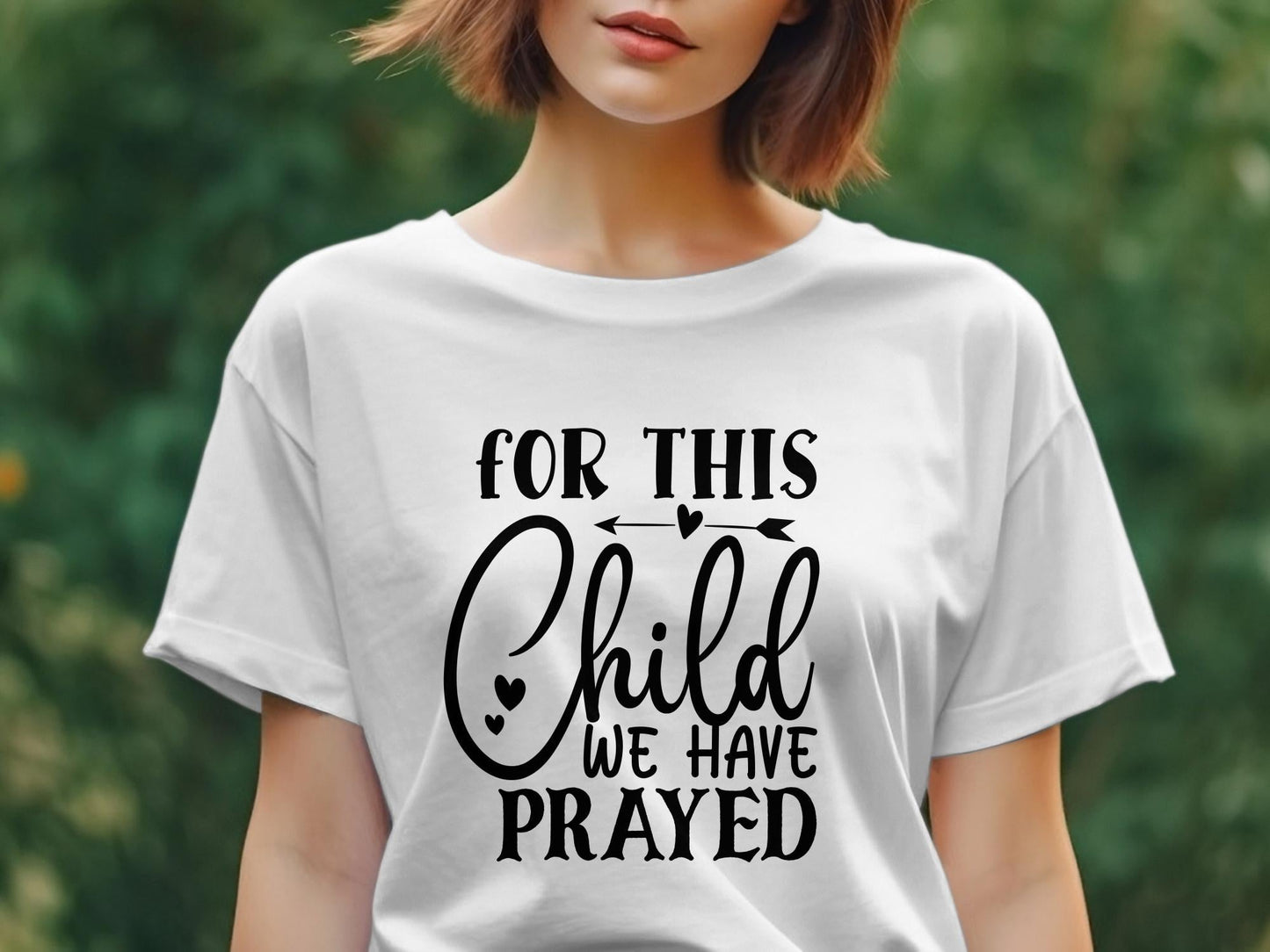for this child we have prayed Women's Ladies t-shirt - Premium t-shirt from MyDesigns - Just $19.95! Shop now at Lees Krazy Teez