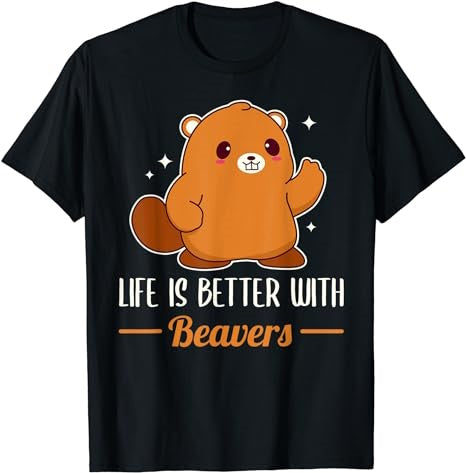 Life Is Better With Beavers T-Shirt - Premium t-shirt from Lees Krazy Teez - Just $19.95! Shop now at Lees Krazy Teez