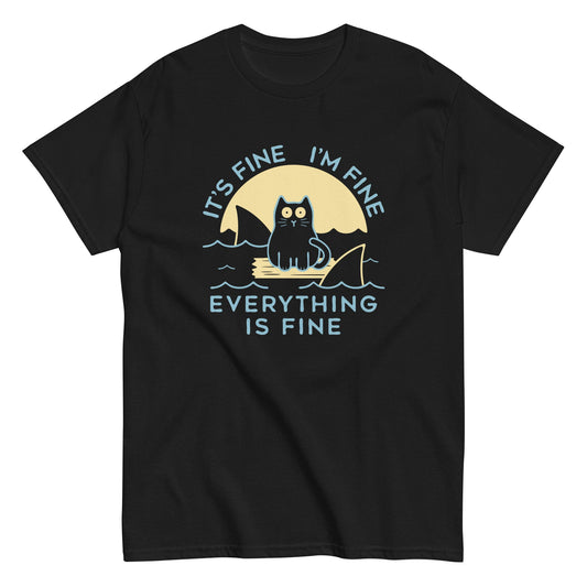 It's fine I'm fine everything is fine t-shirt - Premium t-shirt from MyDesigns - Just $19.95! Shop now at Lees Krazy Teez