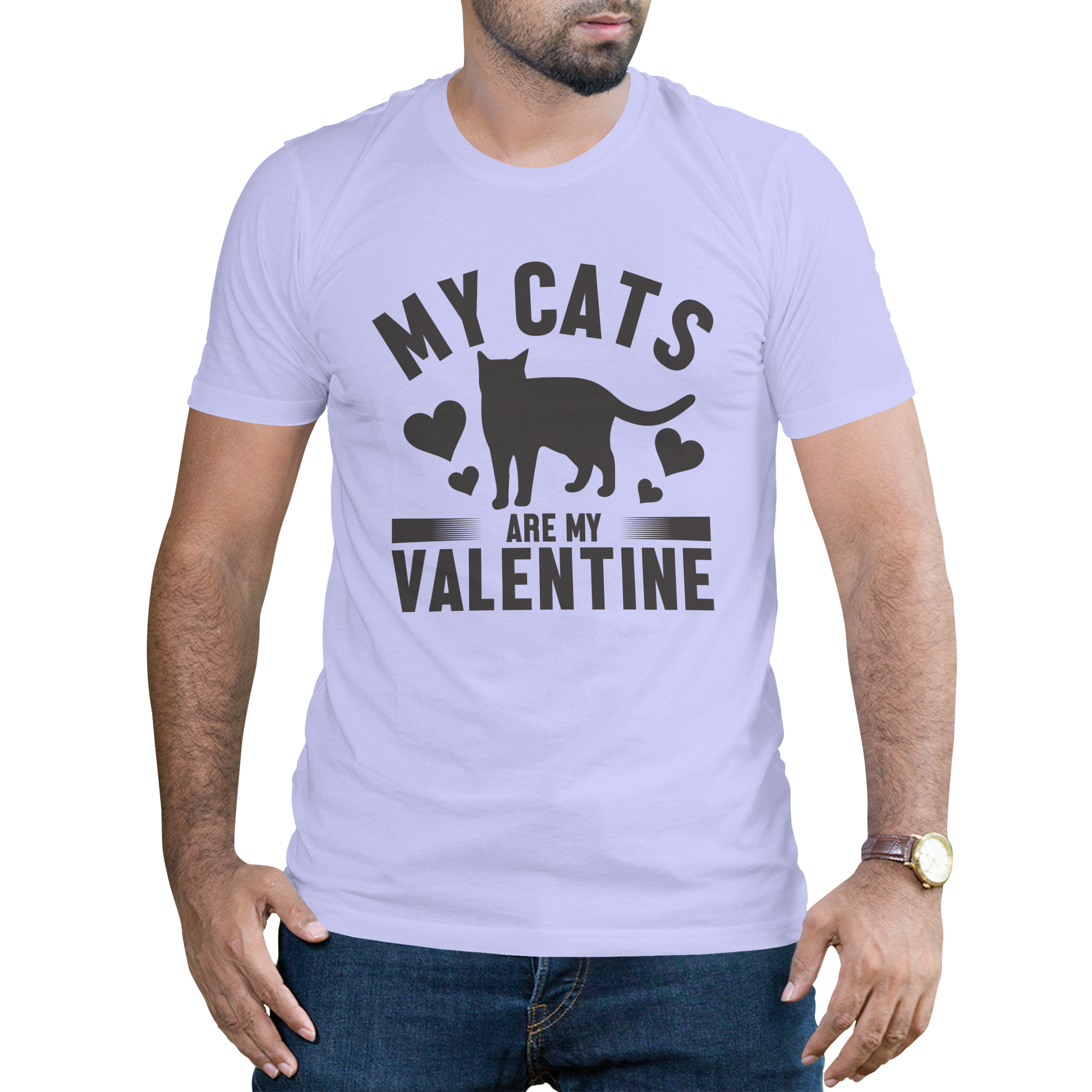 my cats are my valentine t-shirt - Premium t-shirt from MyDesigns - Just $19.95! Shop now at Lees Krazy Teez