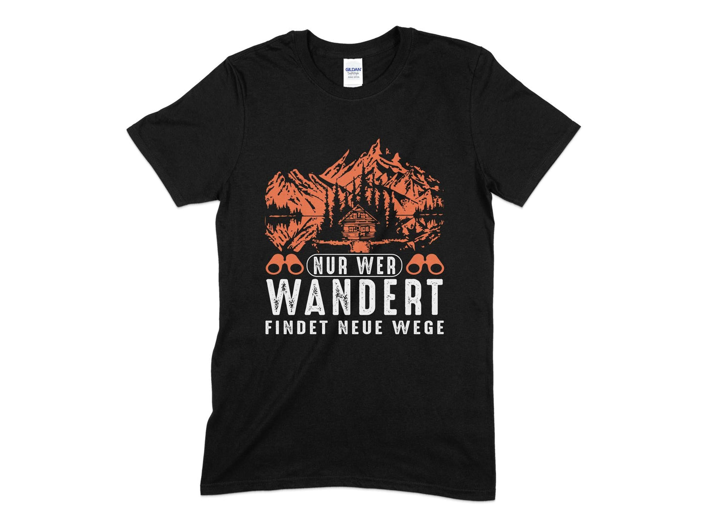 Nur wer wanert findt neue wege hunting t-shirt - Premium t-shirt from MyDesigns - Just $19.95! Shop now at Lees Krazy Teez