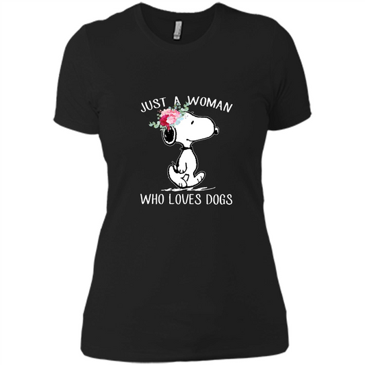 Just a Woman who loves dogs Women's t-shirt - Premium t-shirt from MyDesigns - Just $19.95! Shop now at Lees Krazy Teez