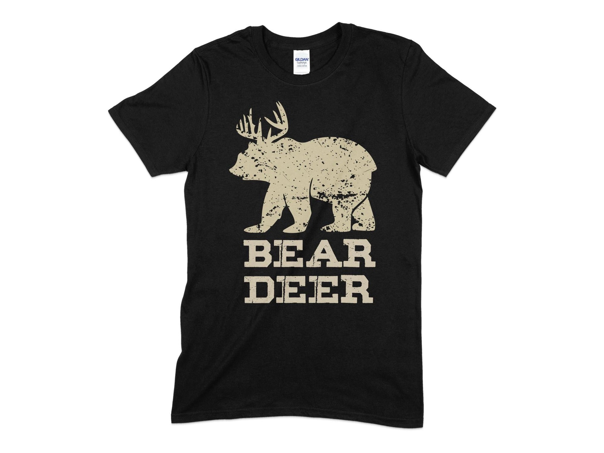 Bear deer hunting outdoor country Men's t-shirt - Premium t-shirt from MyDesigns - Just $19.95! Shop now at Lees Krazy Teez