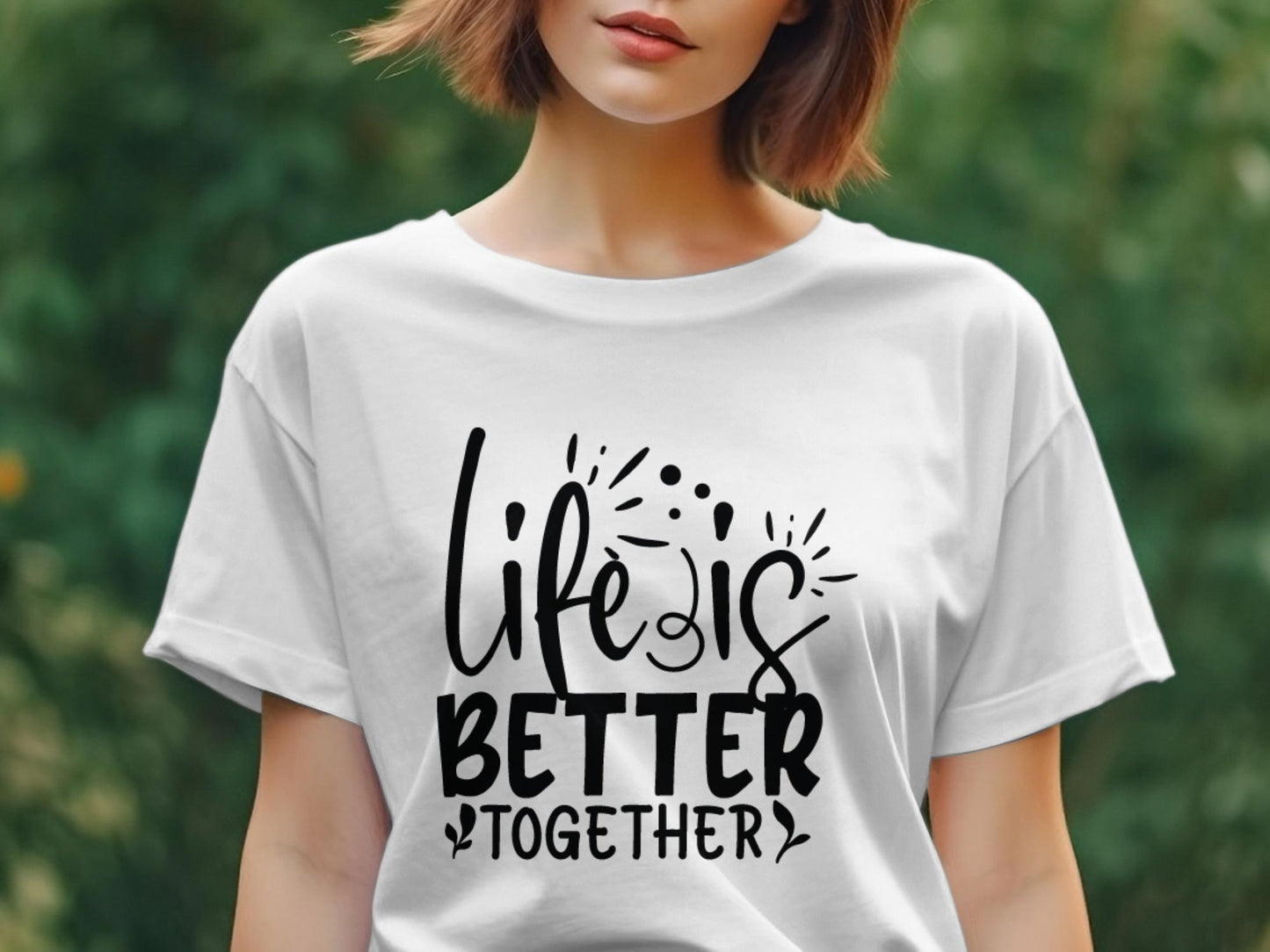 life is better together Women's tee shirt - Premium t-shirt from MyDesigns - Just $19.95! Shop now at Lees Krazy Teez