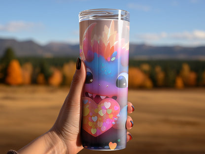 Cute freaky monster tumbler wrap 20oz skinny tumbler - Premium tumbler from MyDesigns - Just $26.95! Shop now at Lees Krazy Teez