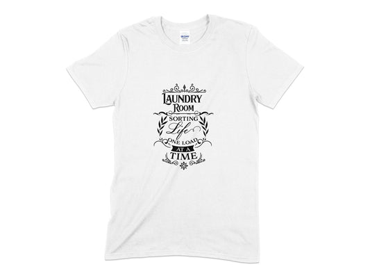 Laundry room sorting life one load at a time t-shirt - Premium t-shirt from MyDesigns - Just $19.95! Shop now at Lees Krazy Teez
