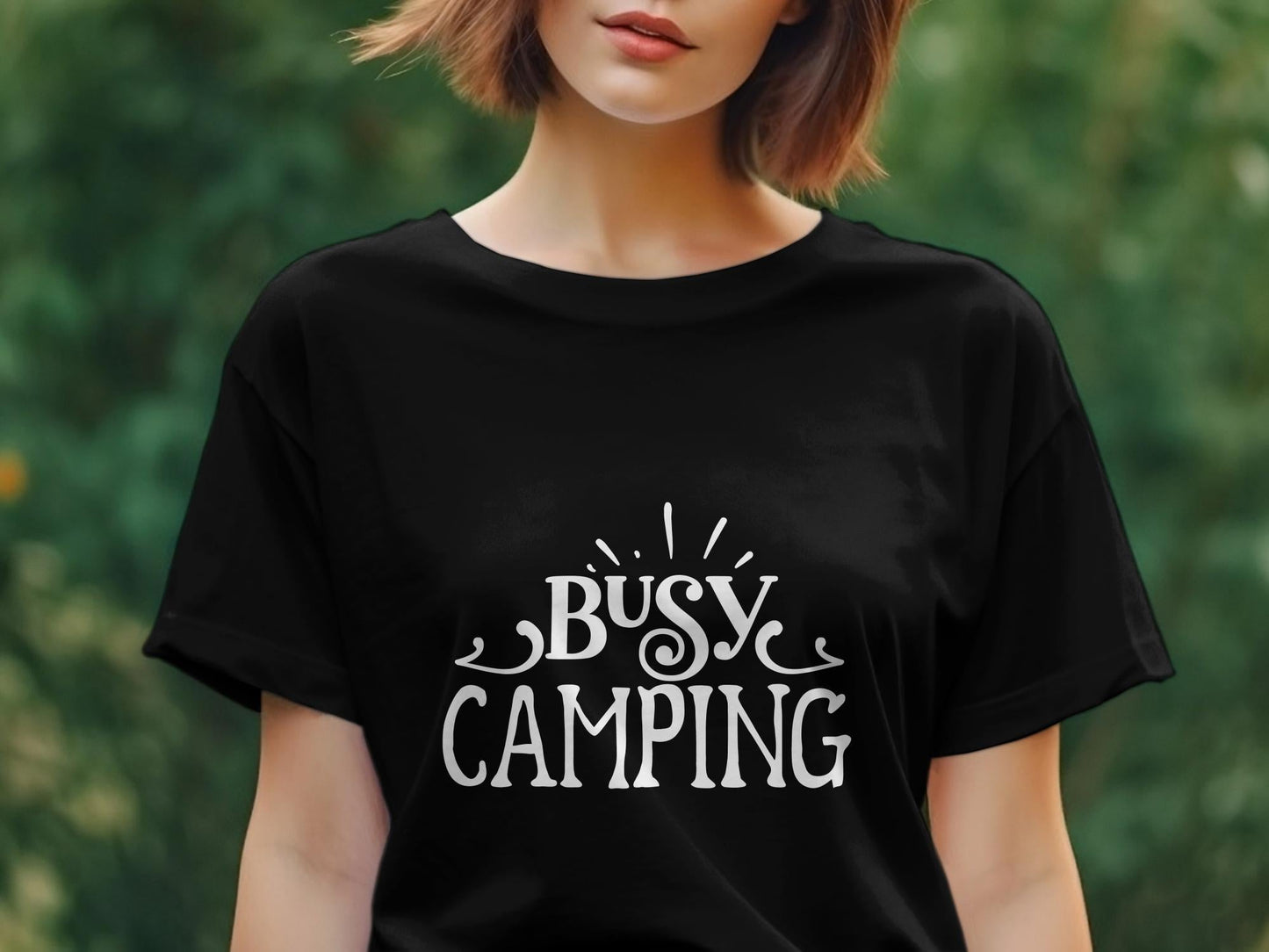 Busy camping outdoor Women's tee - Premium t-shirt from MyDesigns - Just $21.95! Shop now at Lees Krazy Teez