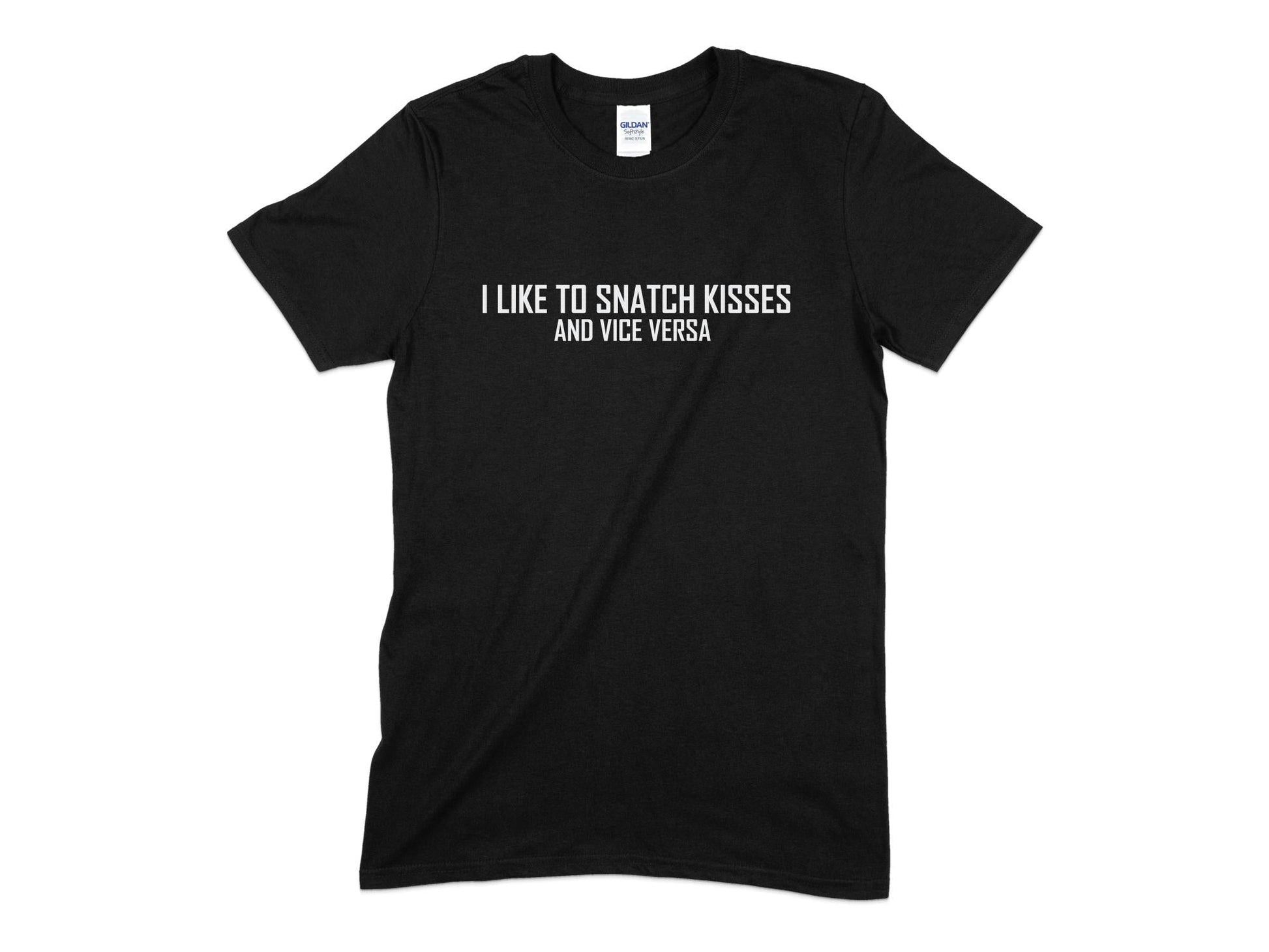 i like to snatch kisses and vice versa t-shirt - Premium t-shirt from MyDesigns - Just $21.95! Shop now at Lees Krazy Teez