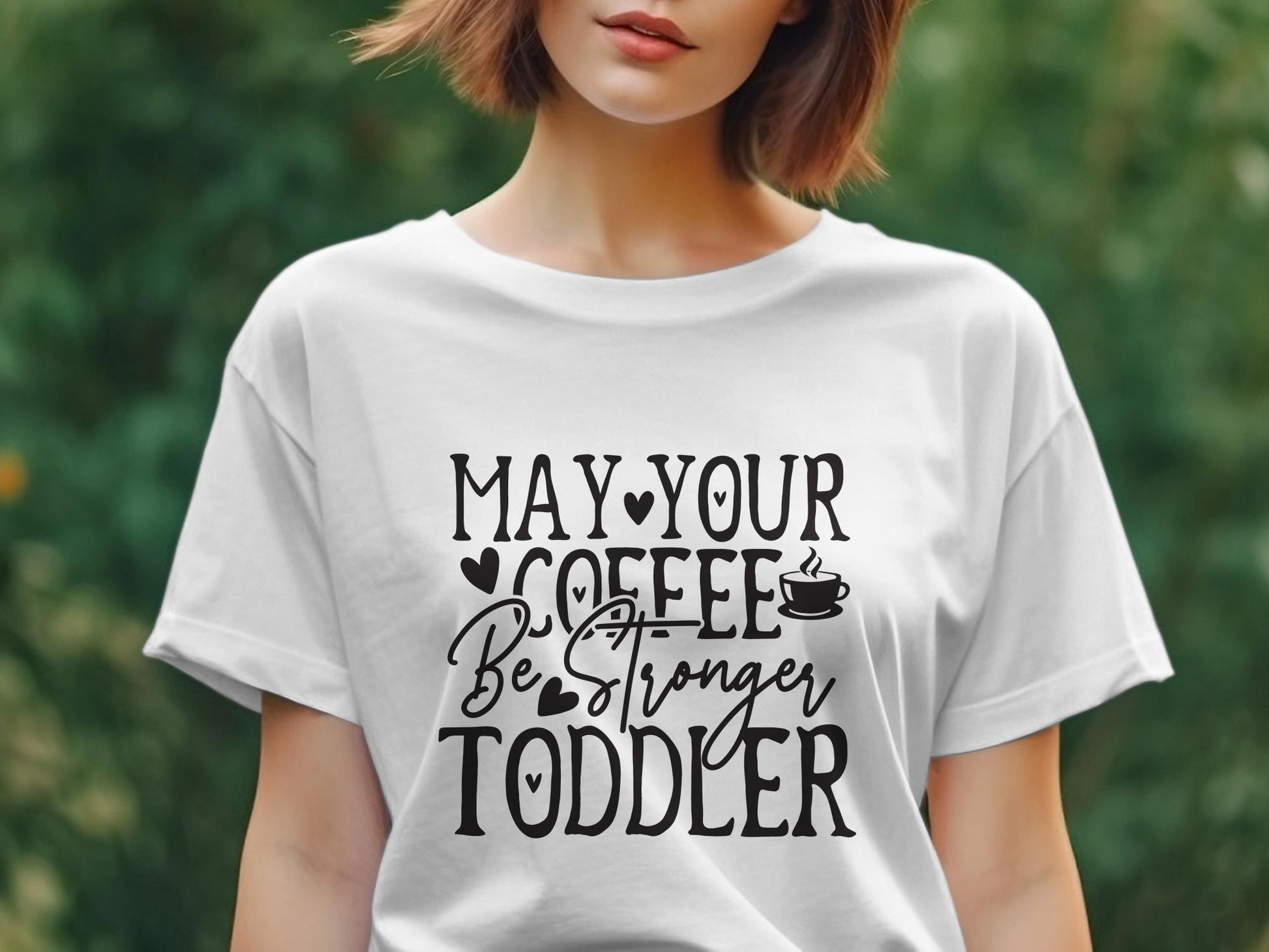 May Your Coffee Be Stronger Than Your toddler awesome Women's t-shirt - Premium t-shirt from MyDesigns - Just $19.95! Shop now at Lees Krazy Teez
