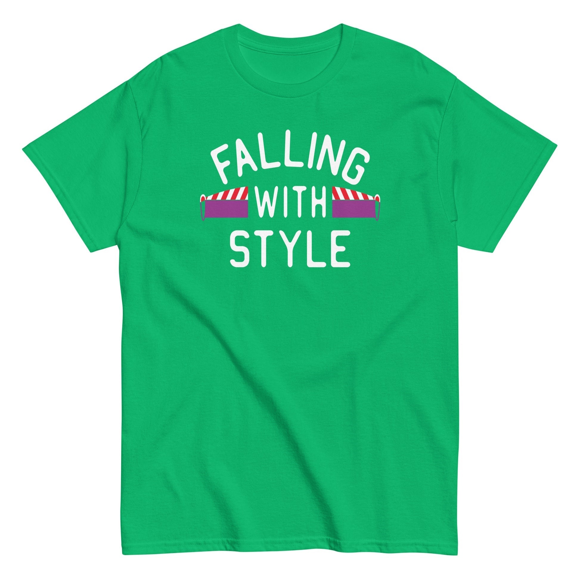 Falling with style awesome Men's t-shirt - Premium t-shirt from MyDesigns - Just $19.95! Shop now at Lees Krazy Teez