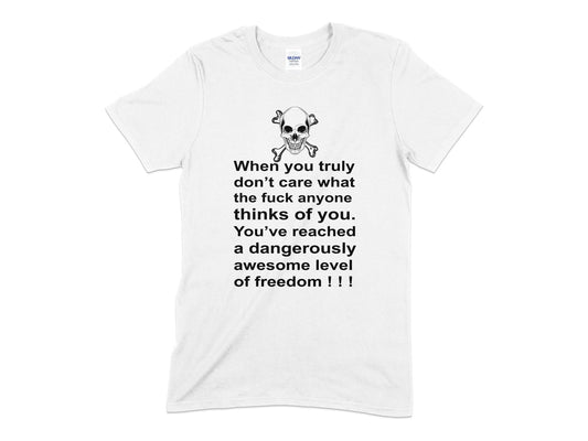 When you truly dont care what the fuck anyone things of you t-shirt - Premium t-shirt from MyDesigns - Just $21! Shop now at Lees Krazy Teez