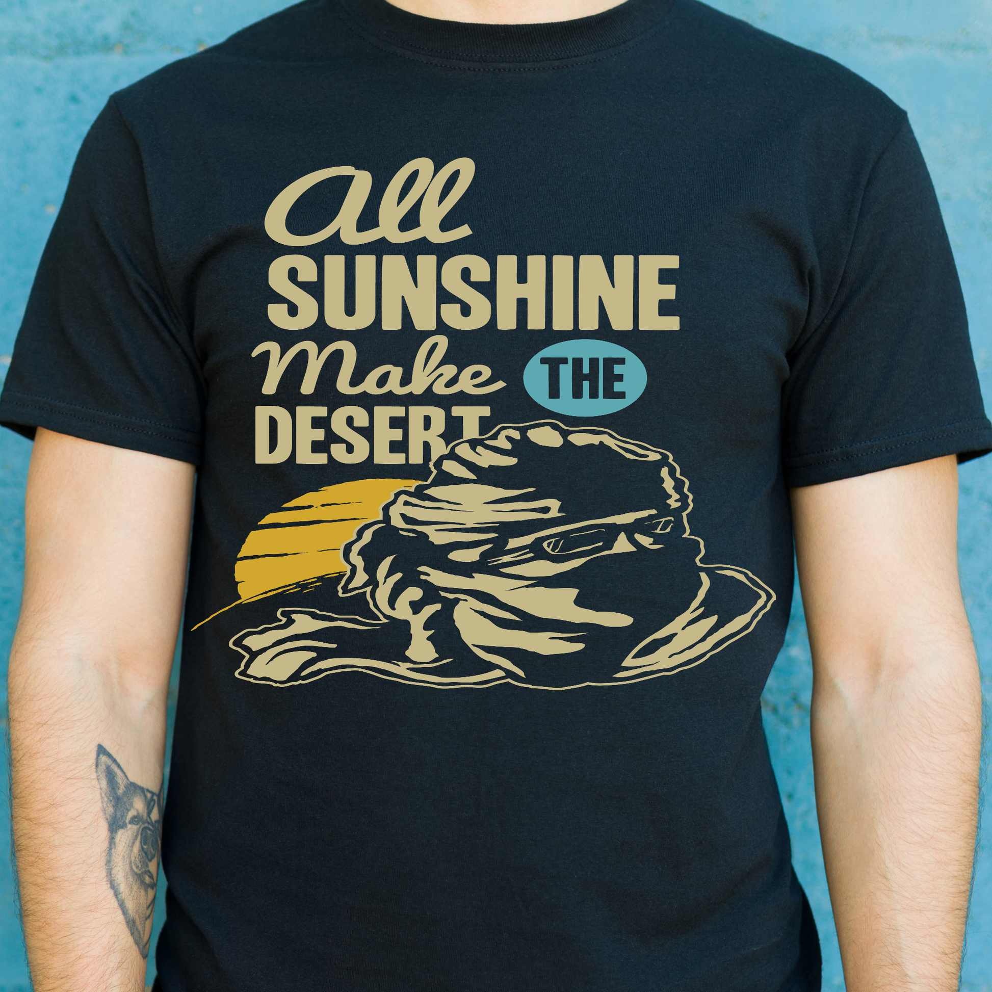 All sunshine makes the desert Men's t-shirt - Premium t-shirt from MyDesigns - Just $21.95! Shop now at Lees Krazy Teez