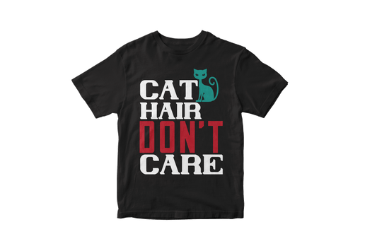 Cat hair don't care women's ladies tee shirt - Premium t-shirt from MyDesigns - Just $21.95! Shop now at Lees Krazy Teez