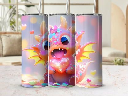 Cute monster tumbler wrap 20oz skinny tumbler - Premium tumbler from MyDesigns - Just $26.95! Shop now at Lees Krazy Teez