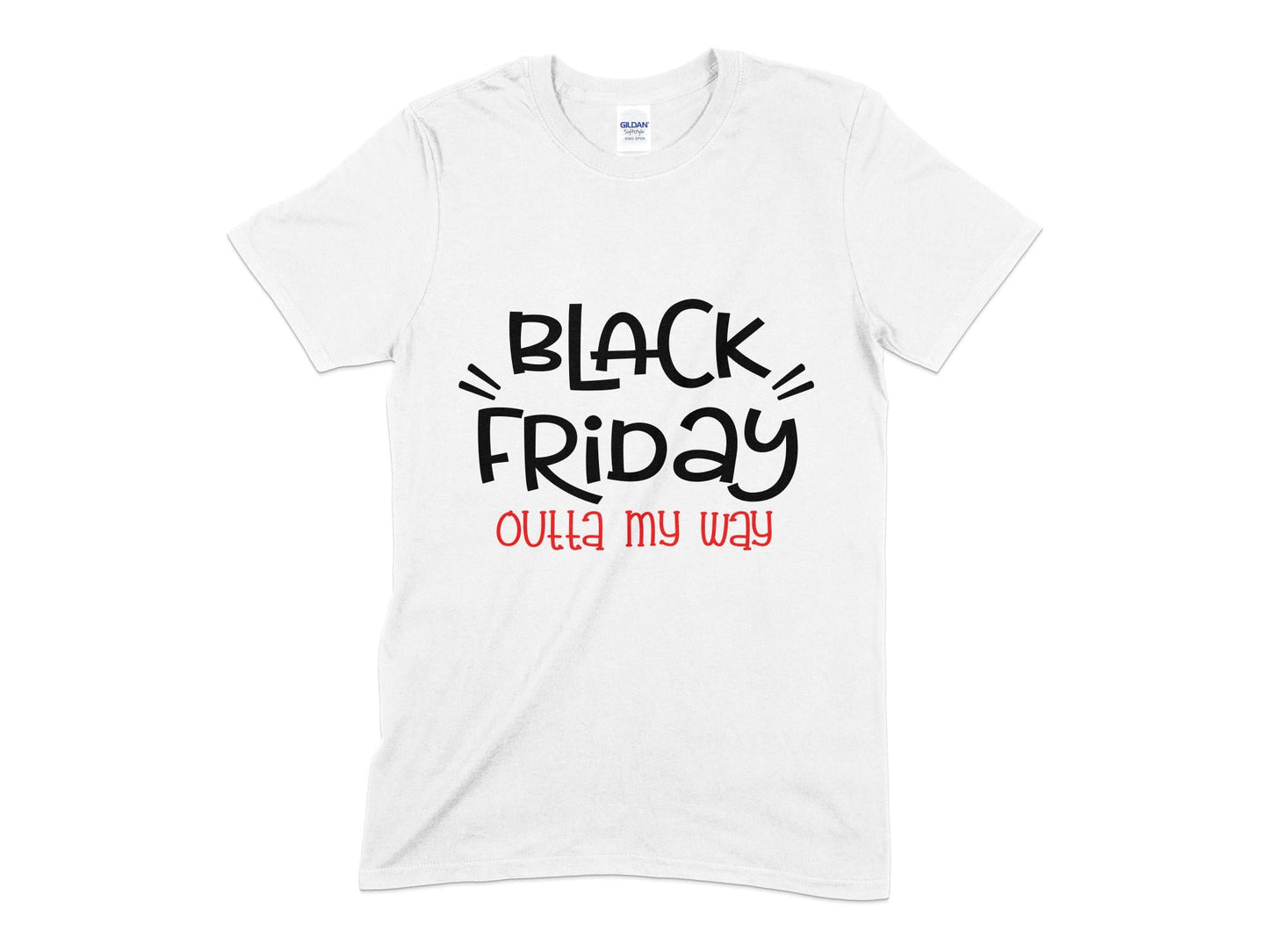 Black friday outta my way Mens womens unisex t-shirt - Premium t-shirt from MyDesigns - Just $21.95! Shop now at Lees Krazy Teez