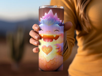 Cute fat monster tumbler wrap 20oz skinny tumbler - Premium tumbler from MyDesigns - Just $26.95! Shop now at Lees Krazy Teez