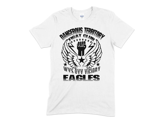Dangerous terriotry fight club eagles t-shirt - Premium t-shirt from MyDesigns - Just $21.95! Shop now at Lees Krazy Teez