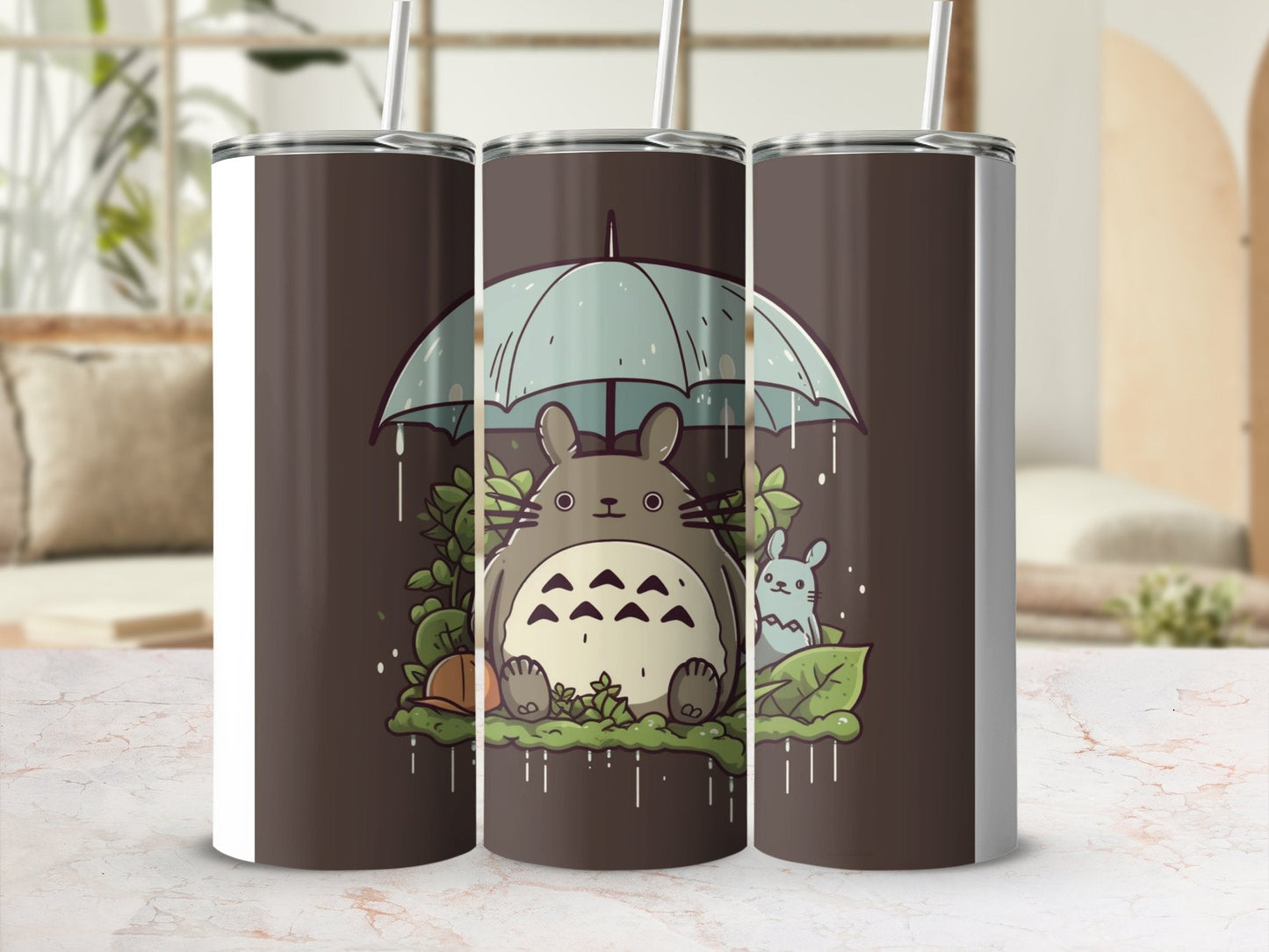 Weird bunny under unbrella 3d art tumbler - Premium tumbler from MyDesigns - Just $26.95! Shop now at Lees Krazy Teez