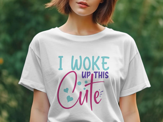 i woke up this cute Women's awesome t-shirt - Premium t-shirt from MyDesigns - Just $19.95! Shop now at Lees Krazy Teez