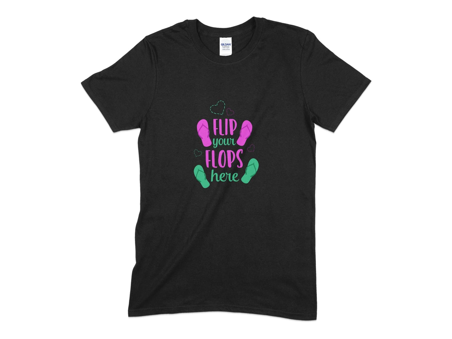 Flip your flops here womens t-shirt - Premium t-shirt from MyDesigns - Just $17.95! Shop now at Lees Krazy Teez