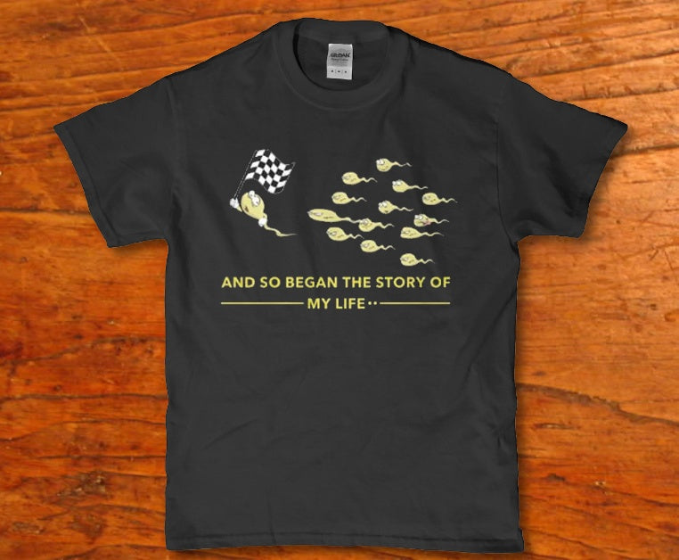 And so began the storyof my life Men's t-shirt - Premium t-shirt from MyDesigns - Just $16.95! Shop now at Lees Krazy Teez