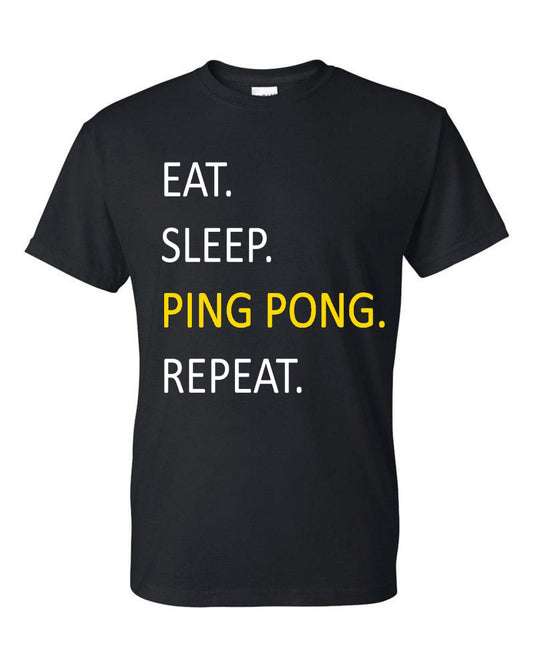 Eat sleep ping pong repeat Men's t-shirt - Premium t-shirt from MyDesigns - Just $19.95! Shop now at Lees Krazy Teez