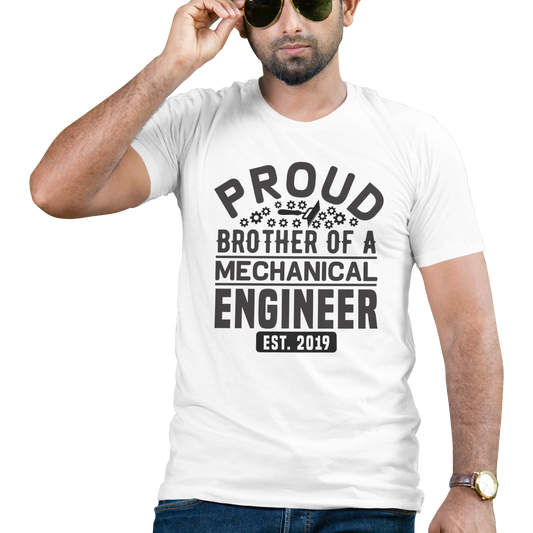 Proud brother of a mechanical engineer t-shirt - Premium t-shirt from MyDesigns - Just $19.95! Shop now at Lees Krazy Teez