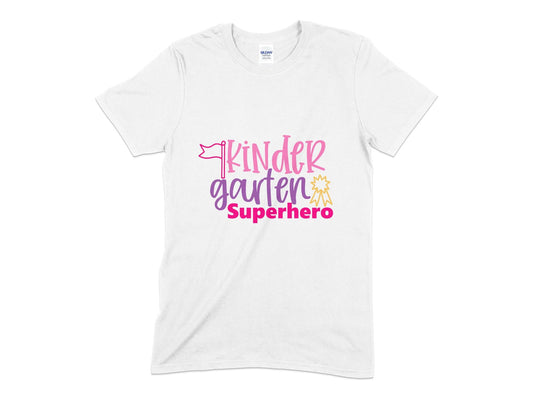 Kindergarten Superhero youth girl t-shirt - Premium  from MyDesigns - Just $19.95! Shop now at Lees Krazy Teez