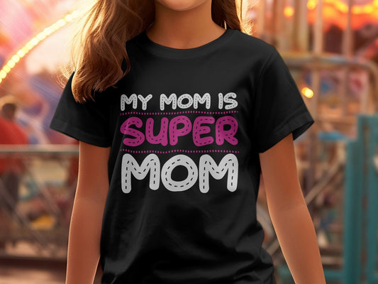 My mom is super mom funny women's tee - Premium t-shirt from MyDesigns - Just $21.95! Shop now at Lees Krazy Teez