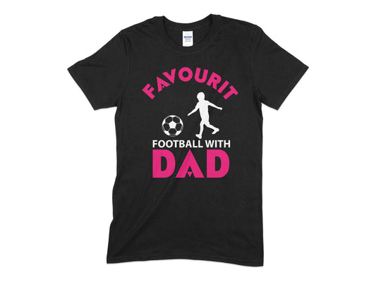 Favourit football with dad youth t-shirt - Premium t-shirt from MyDesigns - Just $17.95! Shop now at Lees Krazy Teez