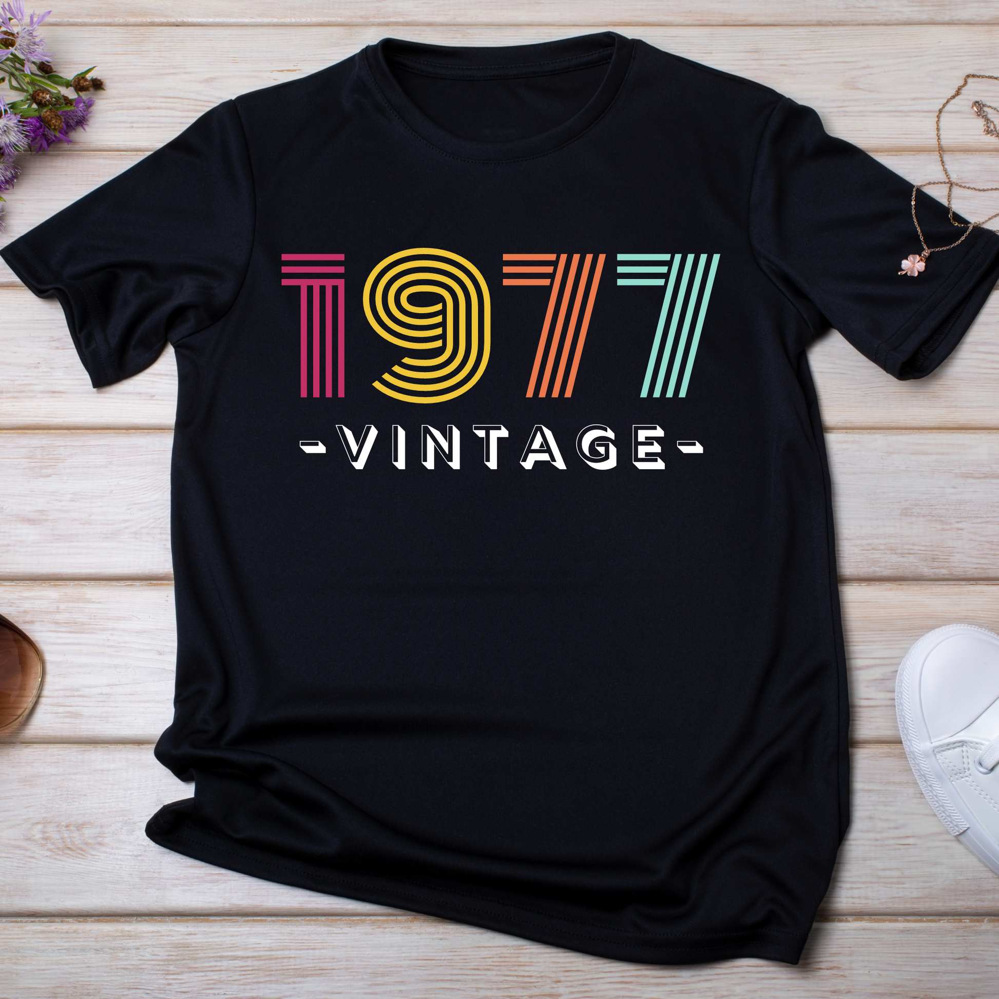 1970s Vintage birthday gift for Mom - disco era Women's t-shirt - Premium t-shirt from Lees Krazy Teez - Just $19.95! Shop now at Lees Krazy Teez