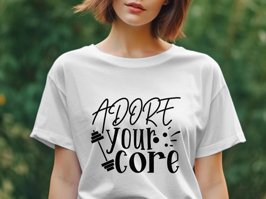 adore your core Women's funny t-shirt - Premium t-shirt from MyDesigns - Just $19.95! Shop now at Lees Krazy Teez